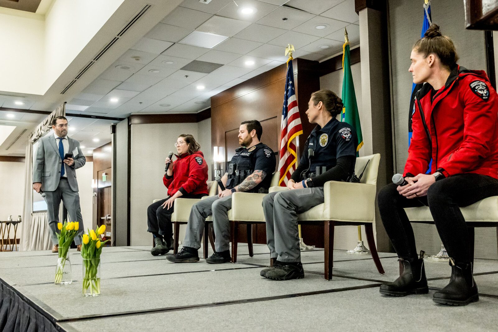 Tommy Martija, Overlake, BPD Officers Joseph Tellier and Melia Thompson, Crisis Response Workers Candice Pachero and Tori Pinto