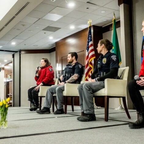 Tommy Martija, Overlake, BPD Officers Joseph Tellier and Melia Thompson, Crisis Response Workers Candice Pachero and Tori Pinto